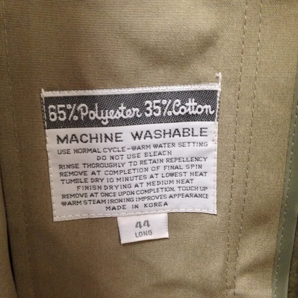 Westchester Classics Vintage 80's Trench Coat Khaki  Mens SZ 44 Long - Picture 9 of 12